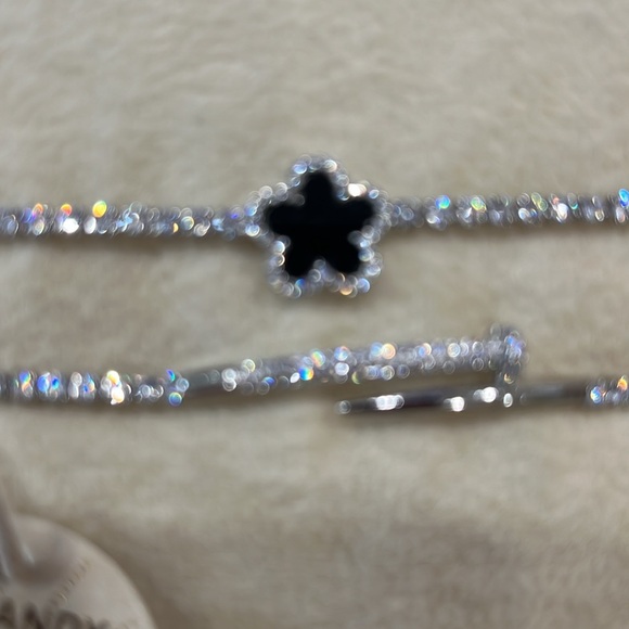 ARM CANDY THE LUXE COLLECTION 2 PIECE BOLO SLIDE BRACELETS BRAND NEW CZ/SILVER - Picture 3 of 5